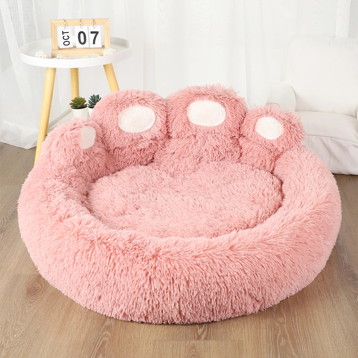 Cozy Fluffy Dog Bed - Warm and Stylish Winter Haven for Your Beloved Pets