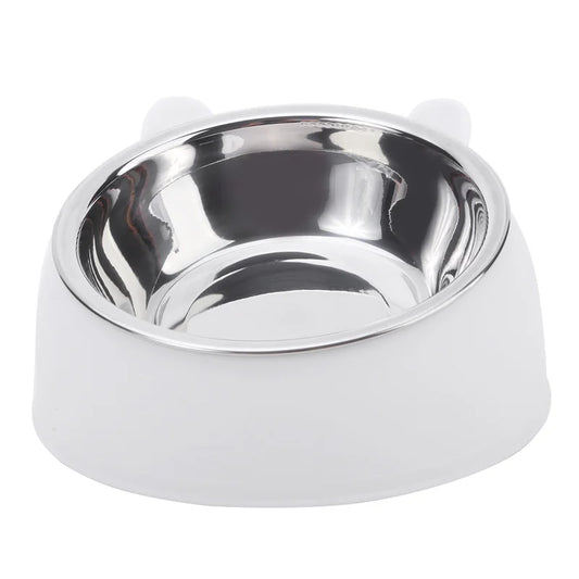 Elevate Your Pet's Dining Experience with Our Creative Inclined Stainless Steel Cat Bowls - Available in 1, 2, or 5 Packs!