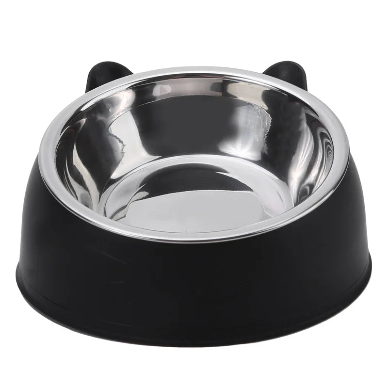 Elevate Your Pet's Dining Experience with Our Creative Inclined Stainless Steel Cat Bowls - Available in 1, 2, or 5 Packs!