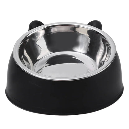 Elevate Your Pet's Dining Experience with Our Creative Inclined Stainless Steel Cat Bowls - Available in 1, 2, or 5 Packs!