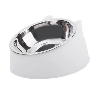 Elevate Your Pet's Dining Experience with Our Creative Inclined Stainless Steel Cat Bowls - Available in 1, 2, or 5 Packs!