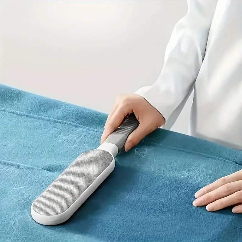 Double-Sided Pet Hair Remover, Manual Electrostatic Sticky Lint Brush, for Cat, Clothing, Sofa, Furniture, Carpet Cleaning