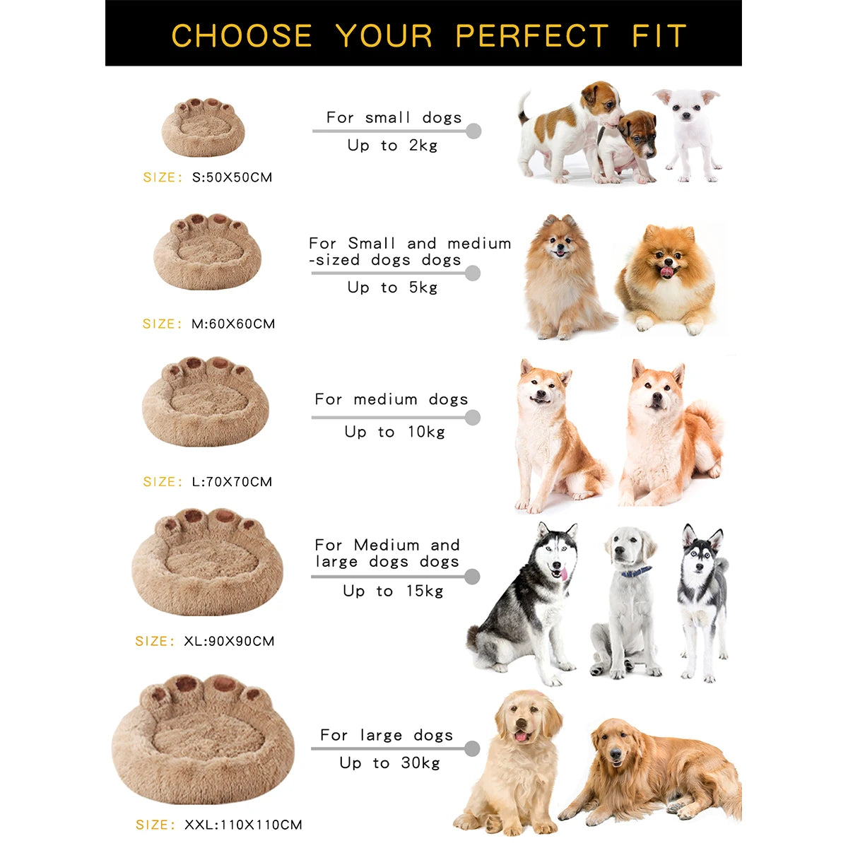 Cozy Fluffy Dog Bed - Warm and Stylish Winter Haven for Your Beloved Pets