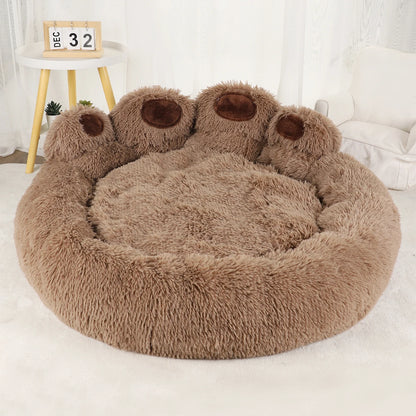 Cozy Fluffy Dog Bed - Warm and Stylish Winter Haven for Your Beloved Pets