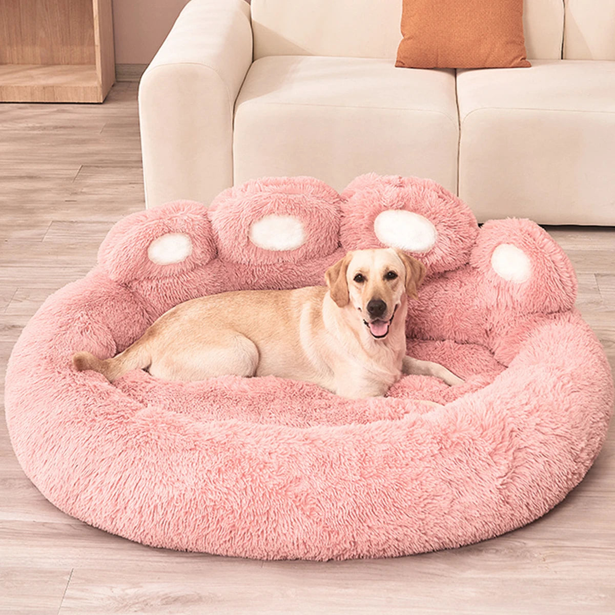 Cozy Fluffy Dog Bed - Warm and Stylish Winter Haven for Your Beloved Pets